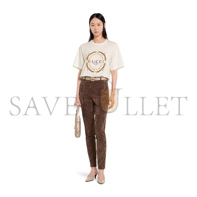 GUCCI COTTON JERSEY T-SHIRT WITH PRINT 837959